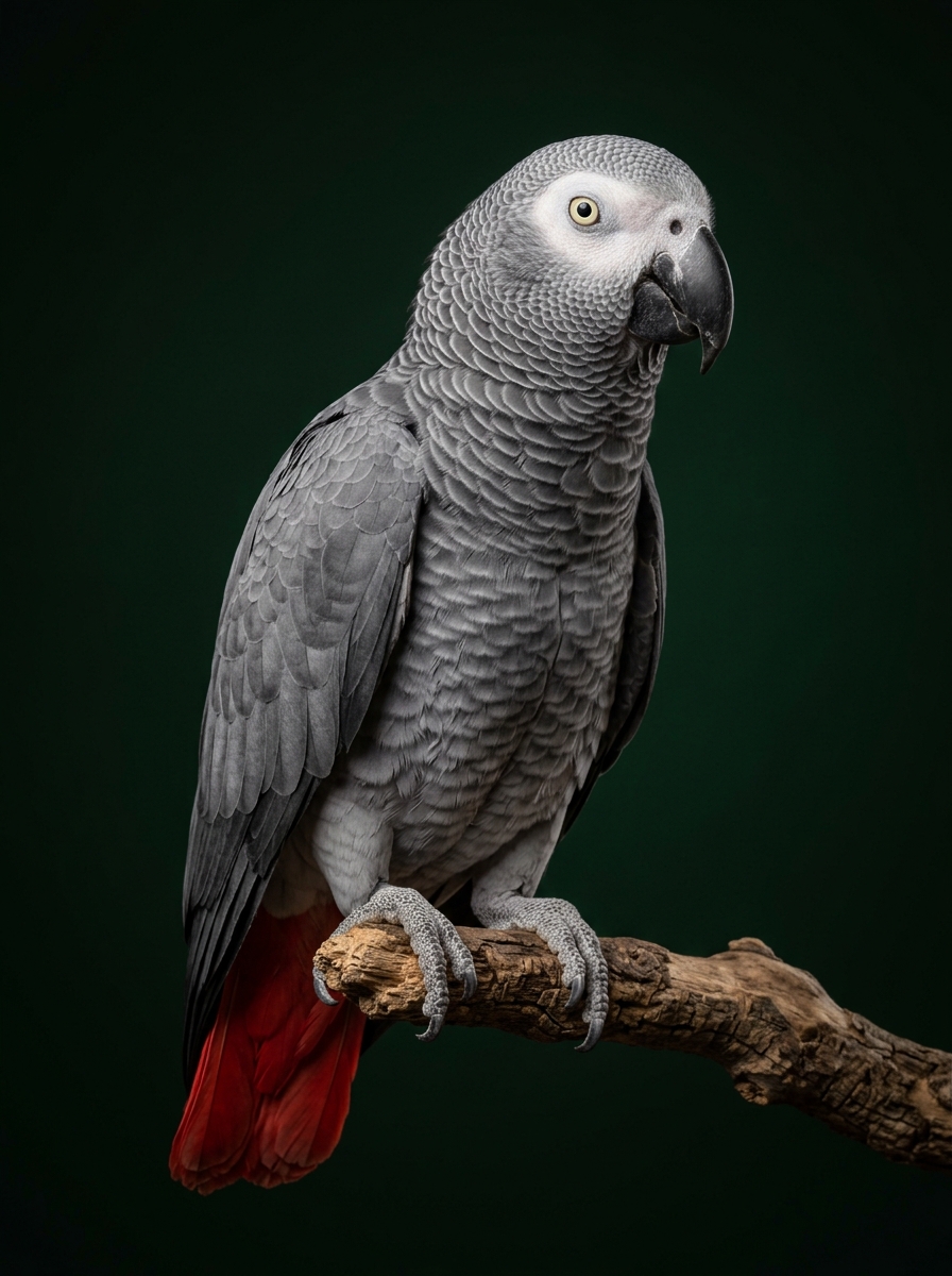 Краснохвостый жако Psittacus erithacus
